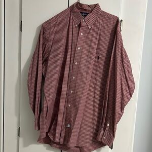 Men's Red Checkered Shirt